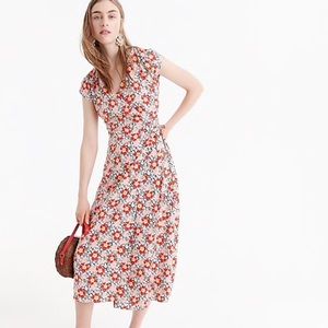 J Crew mercantile midi wrap dress size 8